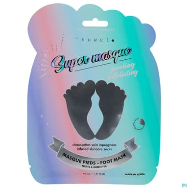 Inuwet Masque Chaussettes Exfoliantes Pieds