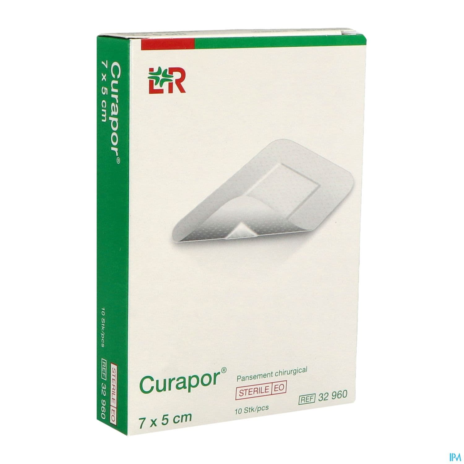 CURAPOR PANS ADH ST CHIR 7X5CM10