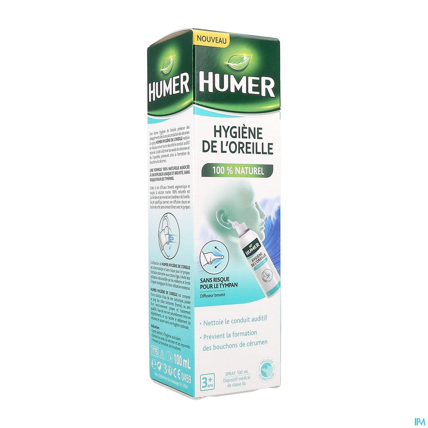 HUMER HYGIENE OREILLE SPR 100ML