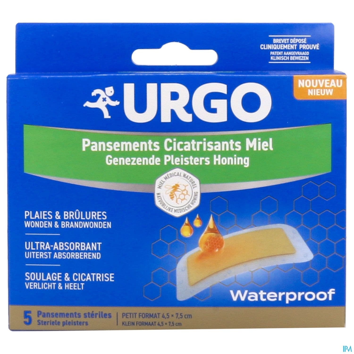 URGO PANSEMENT MIEL X5