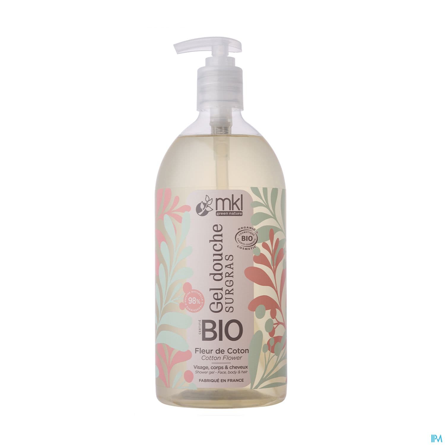 MKL GEL DCH FL COTON BIO 1L — Pharmacie St Honoré - Amiens