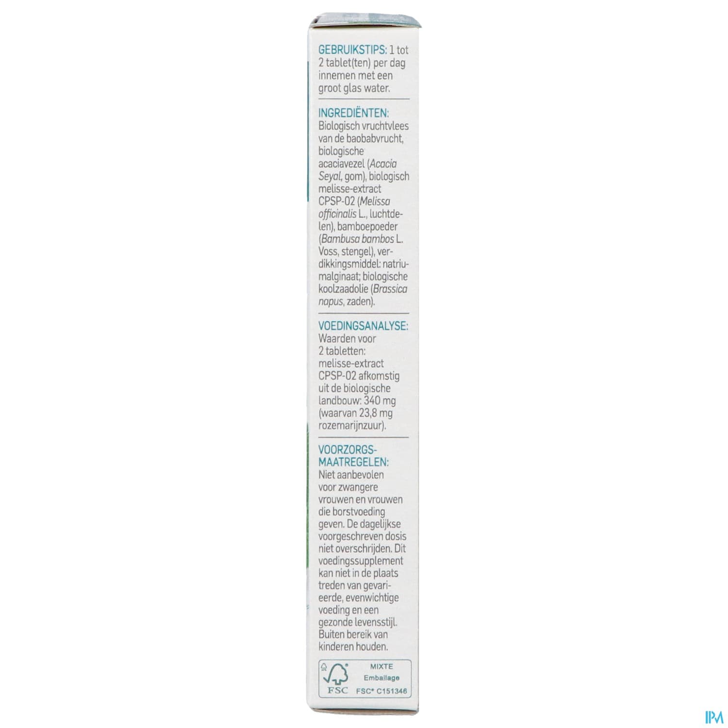 Pileje Phytobiane Melisse Comprime Liberation Prolongee 30