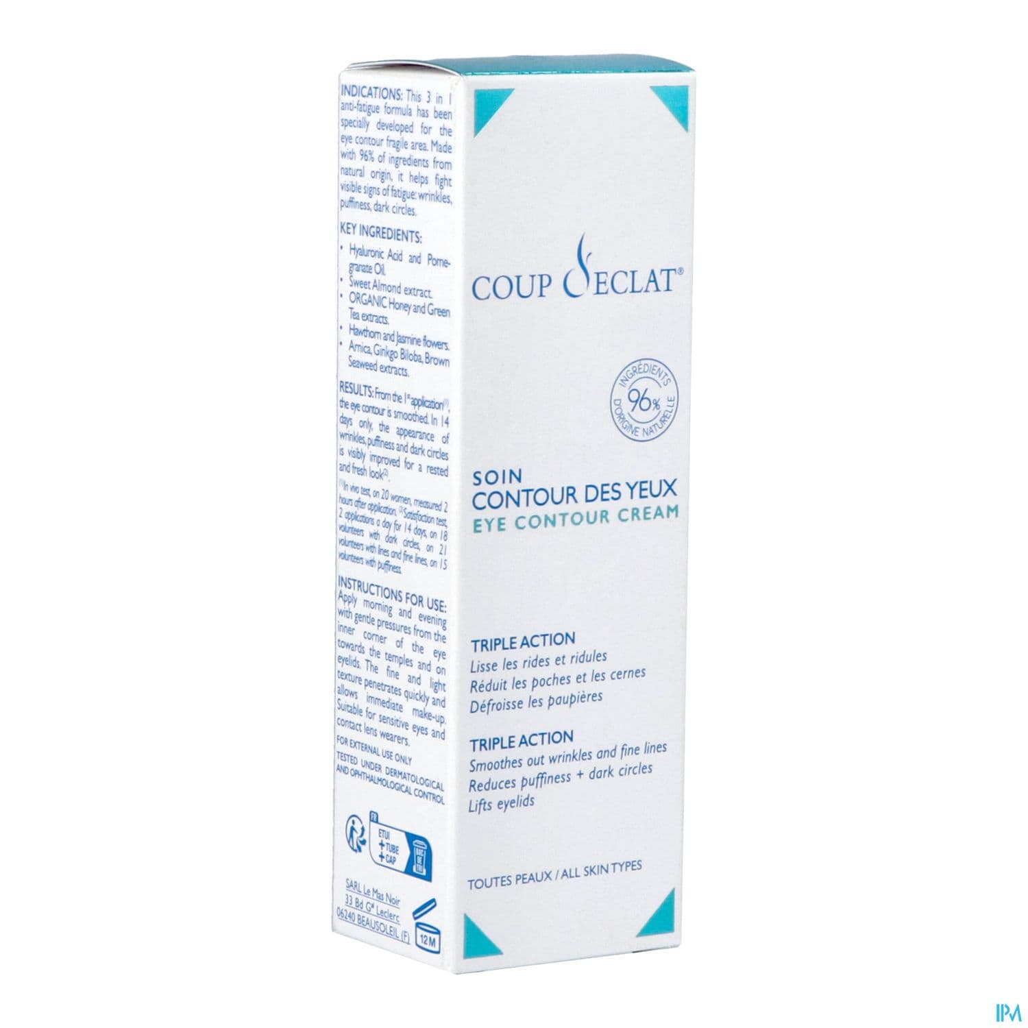COUP-D-ECLAT SOIN CONT YEUX 15ML — Pharmacie Lafayette Bordeaux