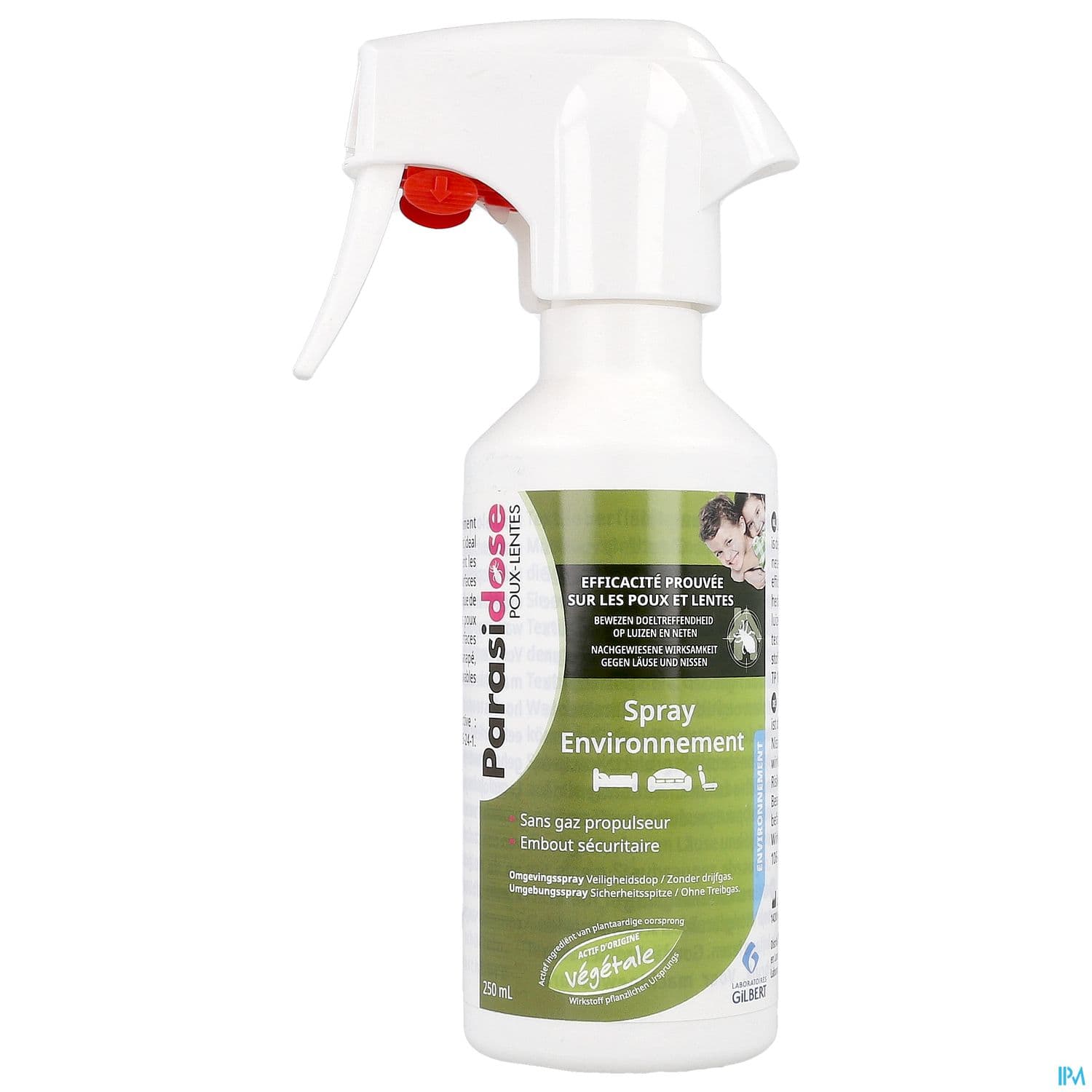 Laboratoires Gilbert Parasidose Poux Spray Environnement 3% Geraniol 250ml