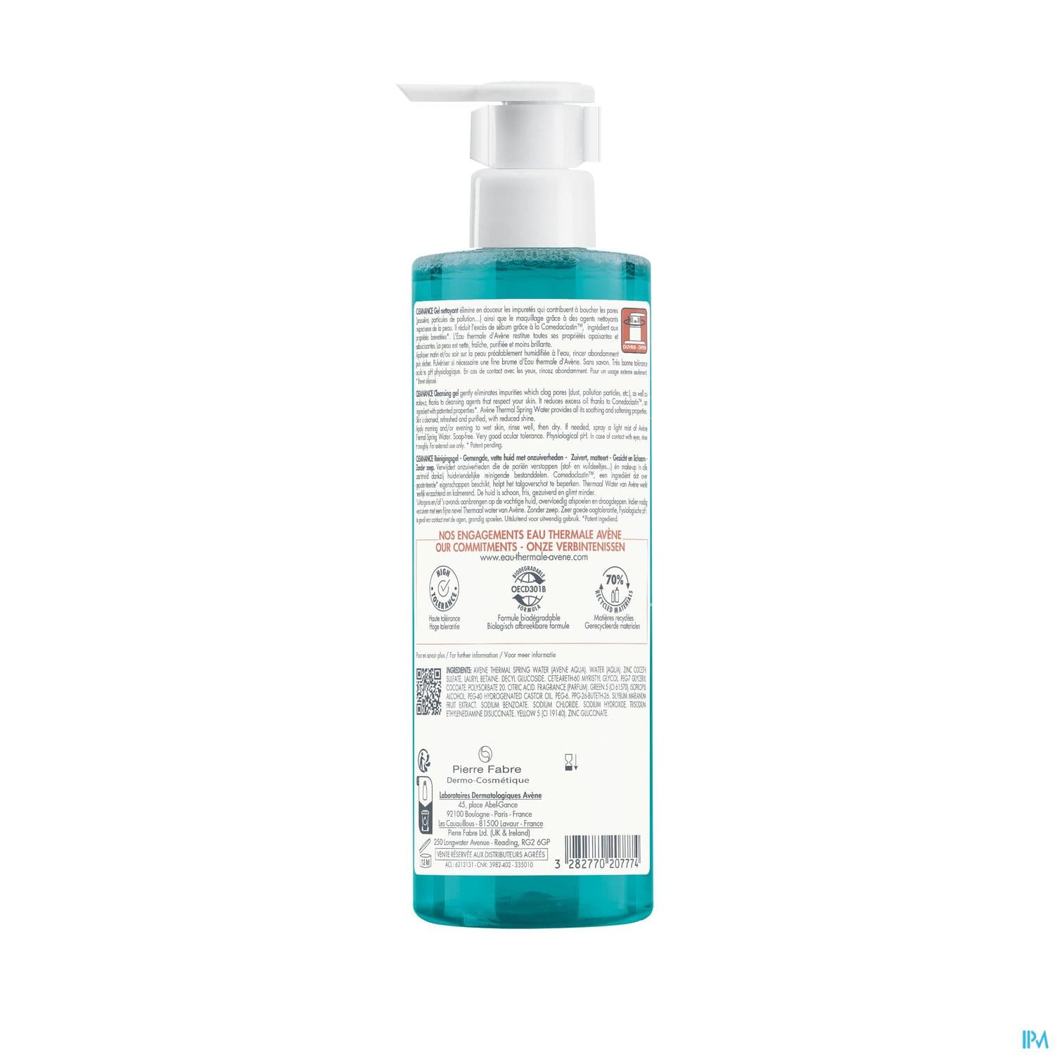 AVENE CLEANANCE GEL NETT 400ML