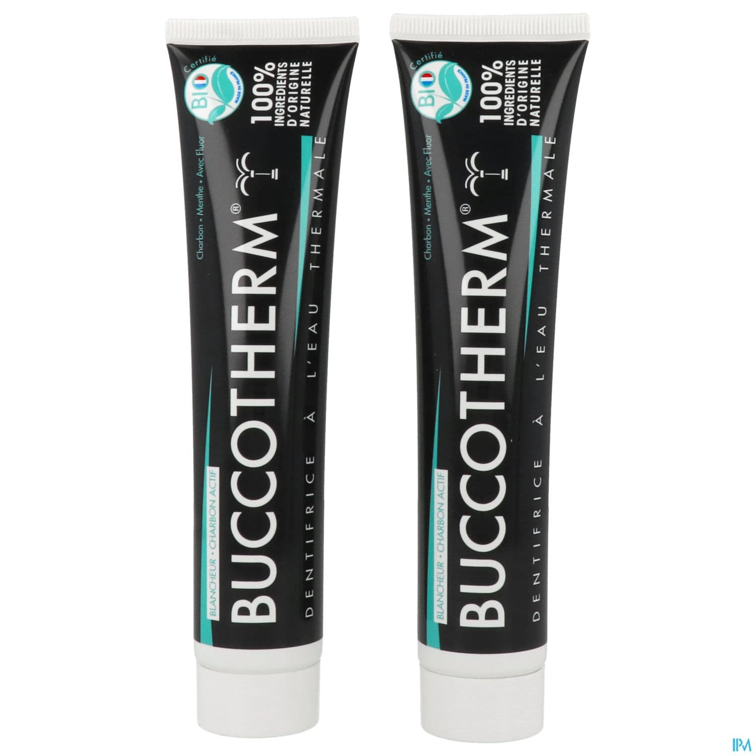 Buccotherm Dentifrice Bio Blancheur Charbon 75ml X2