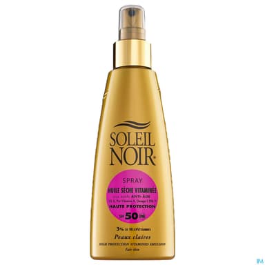 Soleil Noir Huile Seche Vitamine Ip 50 Spray 150ml