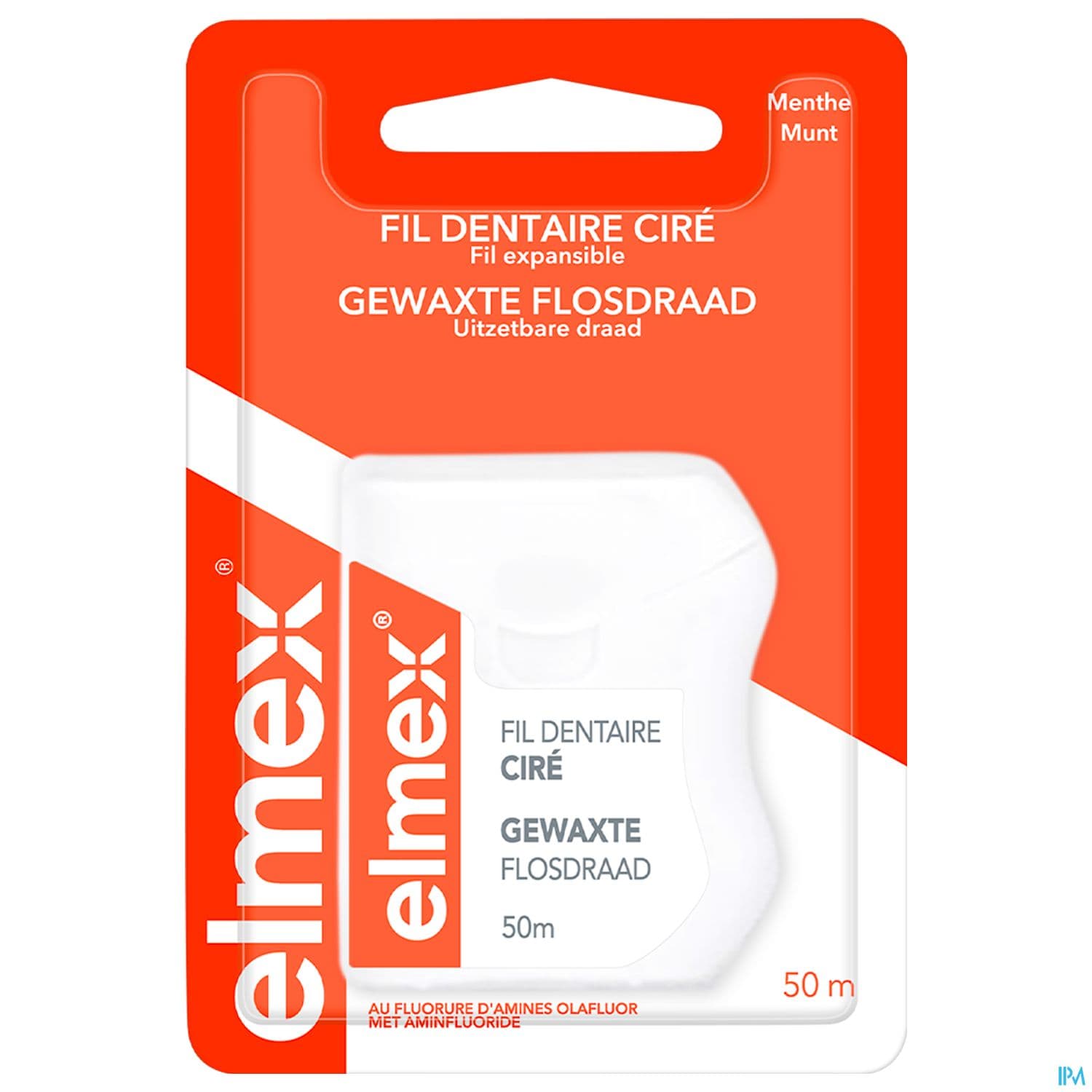 ELMEX FIL DENTAIRE MENTHE CIRE 50M