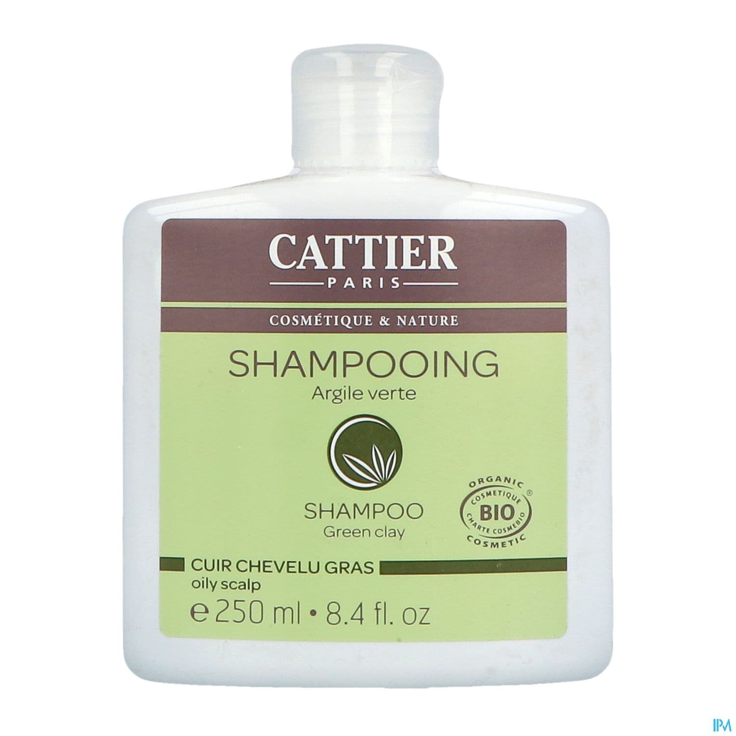 CATTIER SH CH GRAS ARGIL VERT250ML