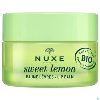 Nuxe Sweet Lemon Baume Levres Bio Pot 15g