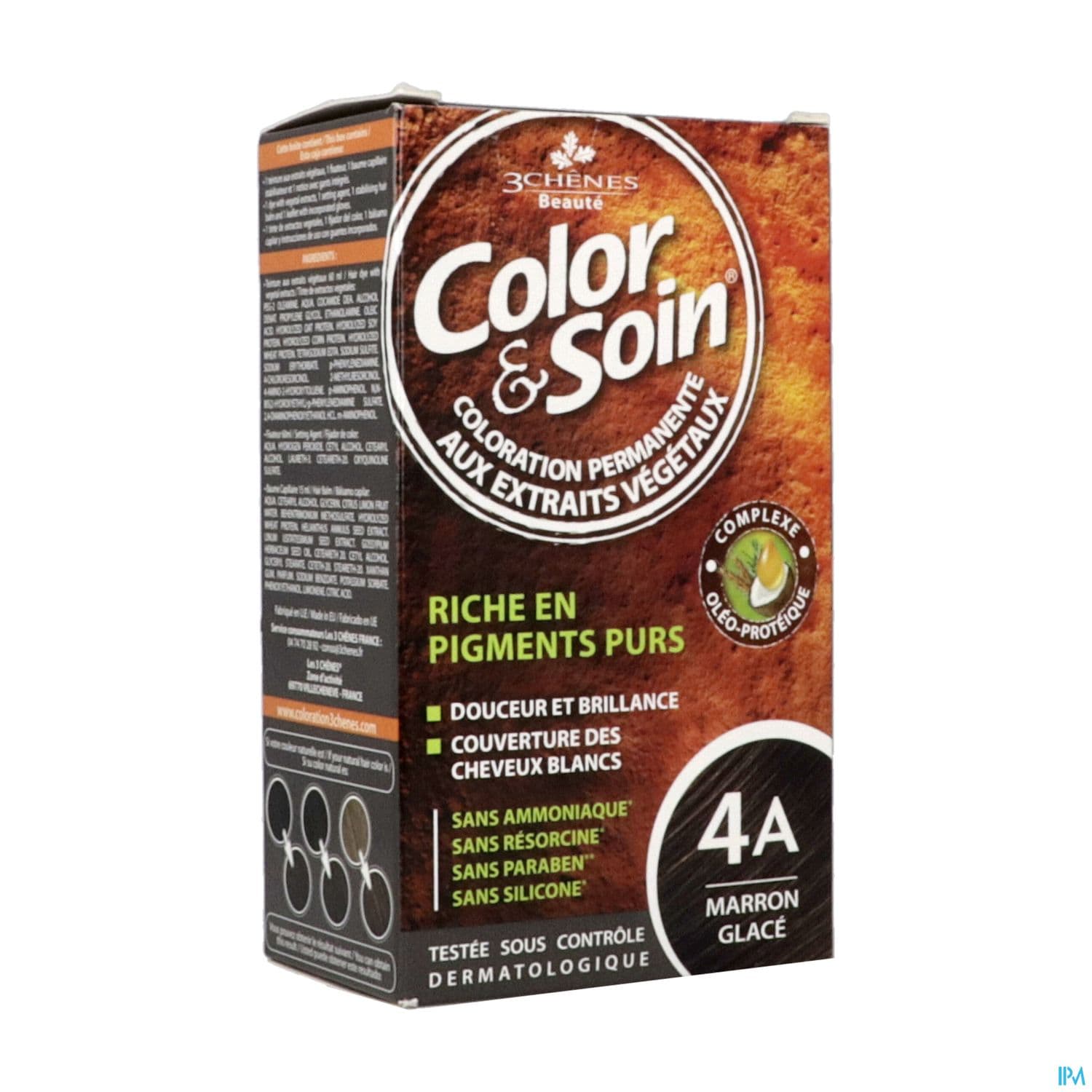3chenes Color Soin 4a Marron Glace Etui 60ml X2