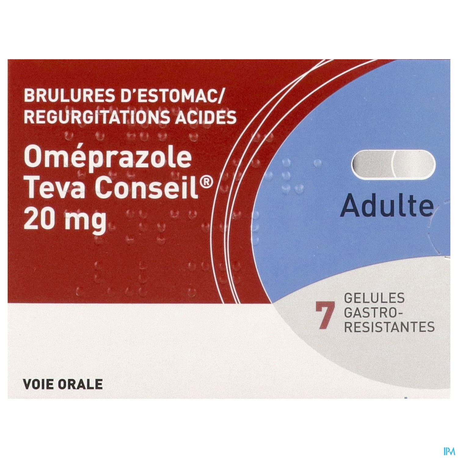 Omeprazole Teva Conseil 20mg Gelule Gastroresistante 7