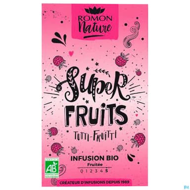 Romon Nature Tisane Plaisir Super Fruits Bio Infusette 1g8 16