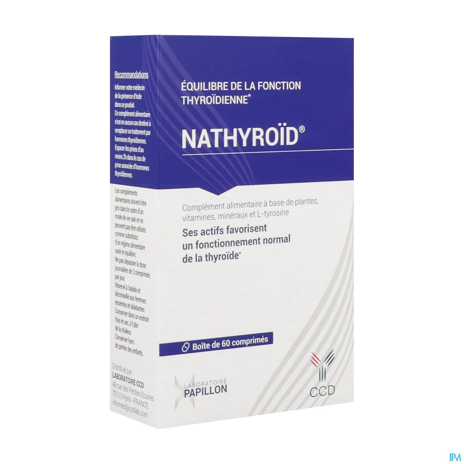 Nathyroid Equilibre Fonction Thyroide Comprime 60