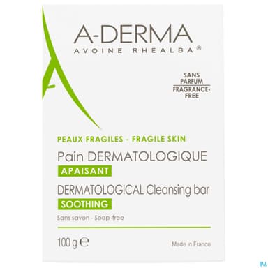 A Derma Pain Dermatologique Apaisant 100g