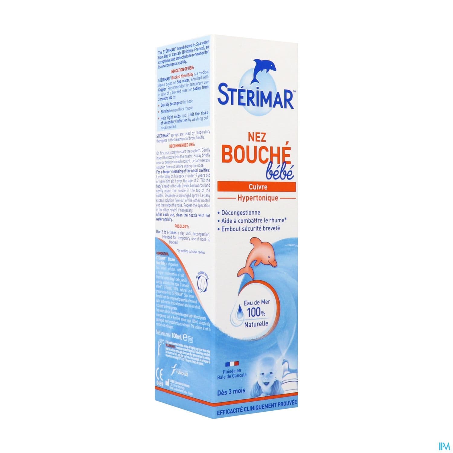 STERIMAR BEBE NEZ BOUCHE 100ML — Grande Pharmacie du Centre