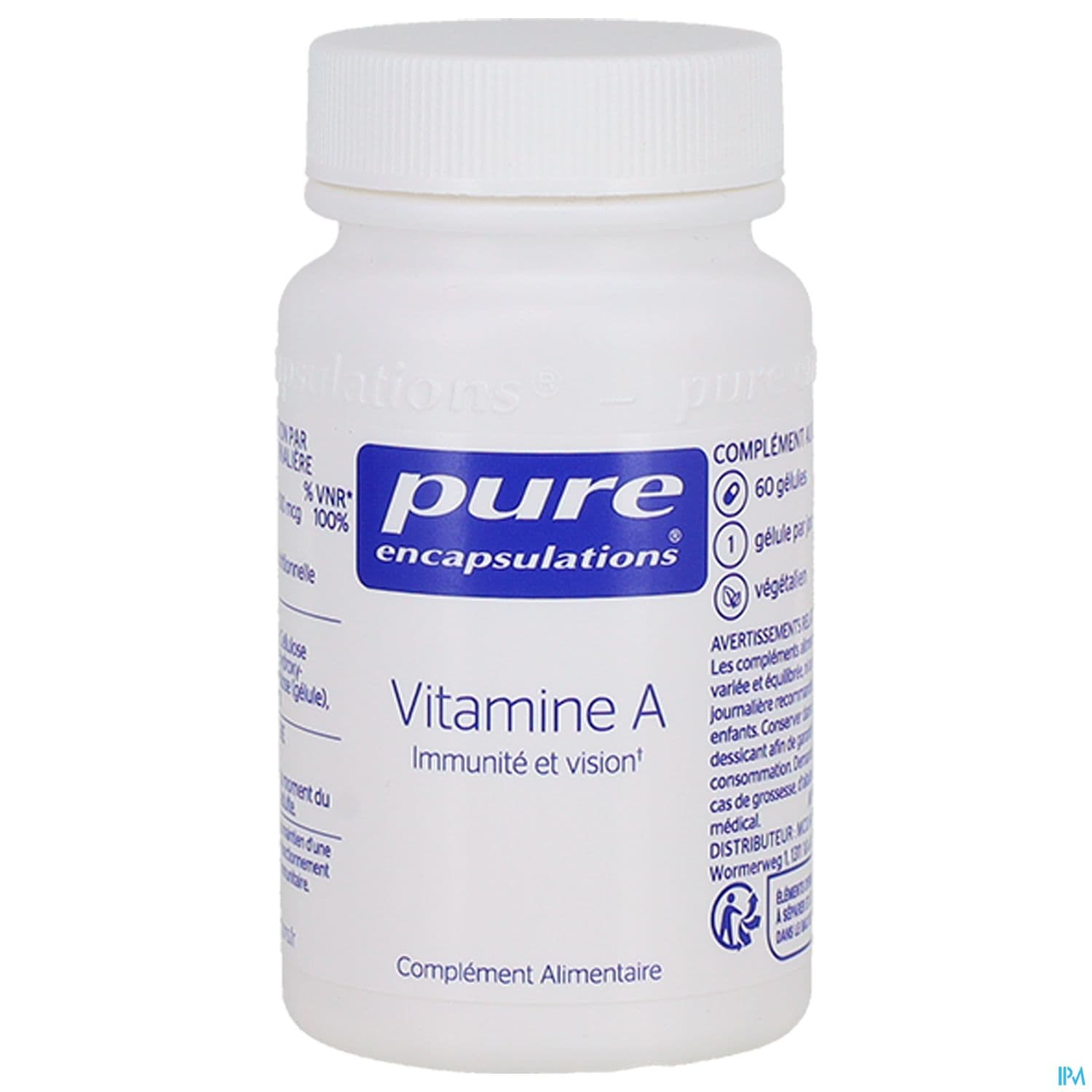 PURE ENCAPSULAT VITAMINE A CAPS60
