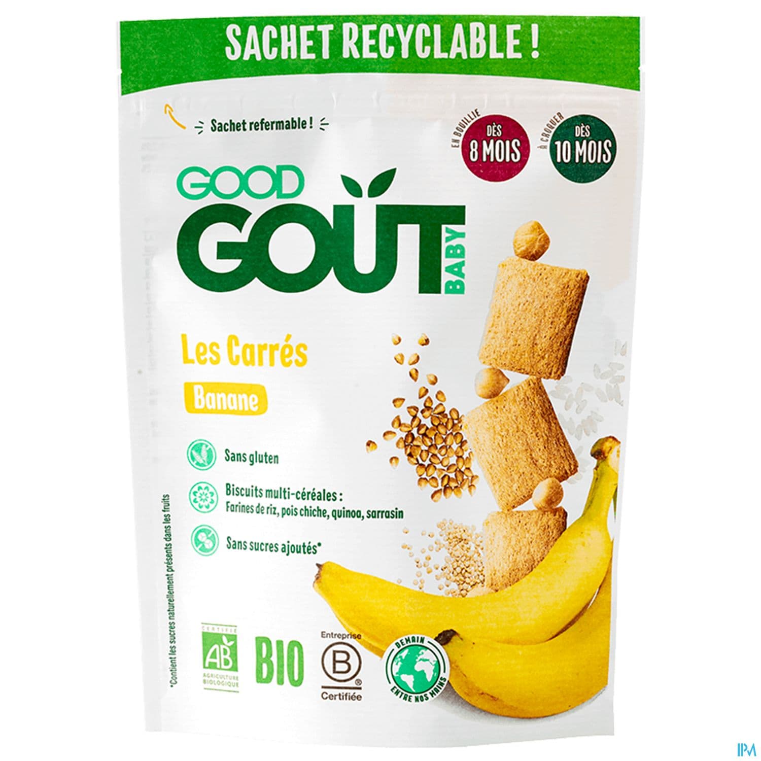 GOODGOUT CARRES BANANE 50G