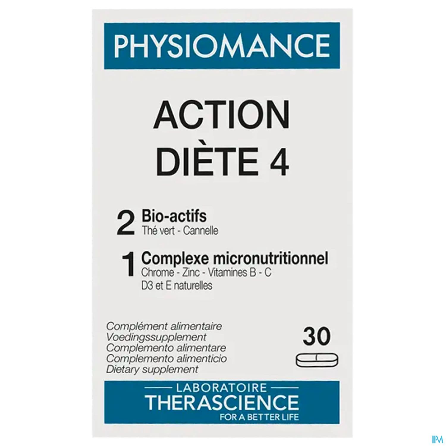 Therascience Physiomance Action Diete 4 Comprime 30