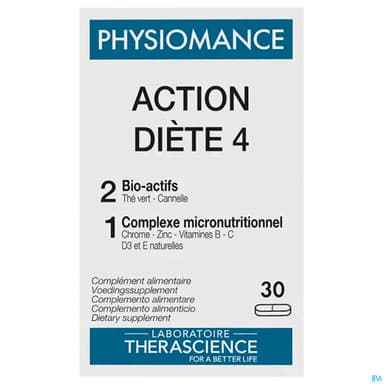 Therascience Physiomance Action Diete 4 Comprime 30