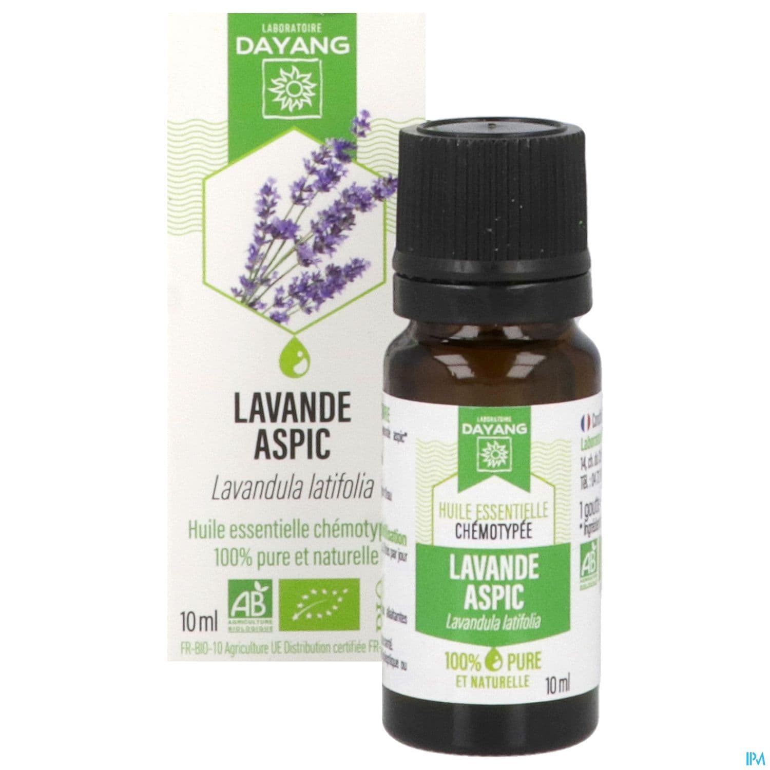 Dayang Huile Essentielle Lavande Aspic Bio 10ml