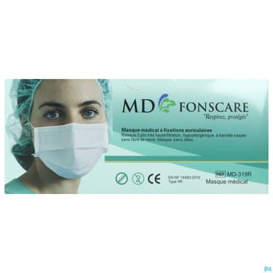 Md Fonscare Masque Chirurgical X50