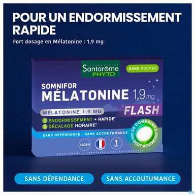 Santarome Somnifor Melatonine 1mg9 Comprime A Croquer 30