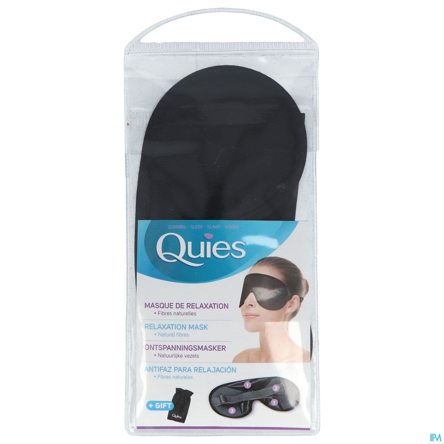 Quies Optik Masque Relaxation Occultant Noir