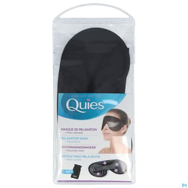 Quies Optik Masque Relaxation Occultant Noir