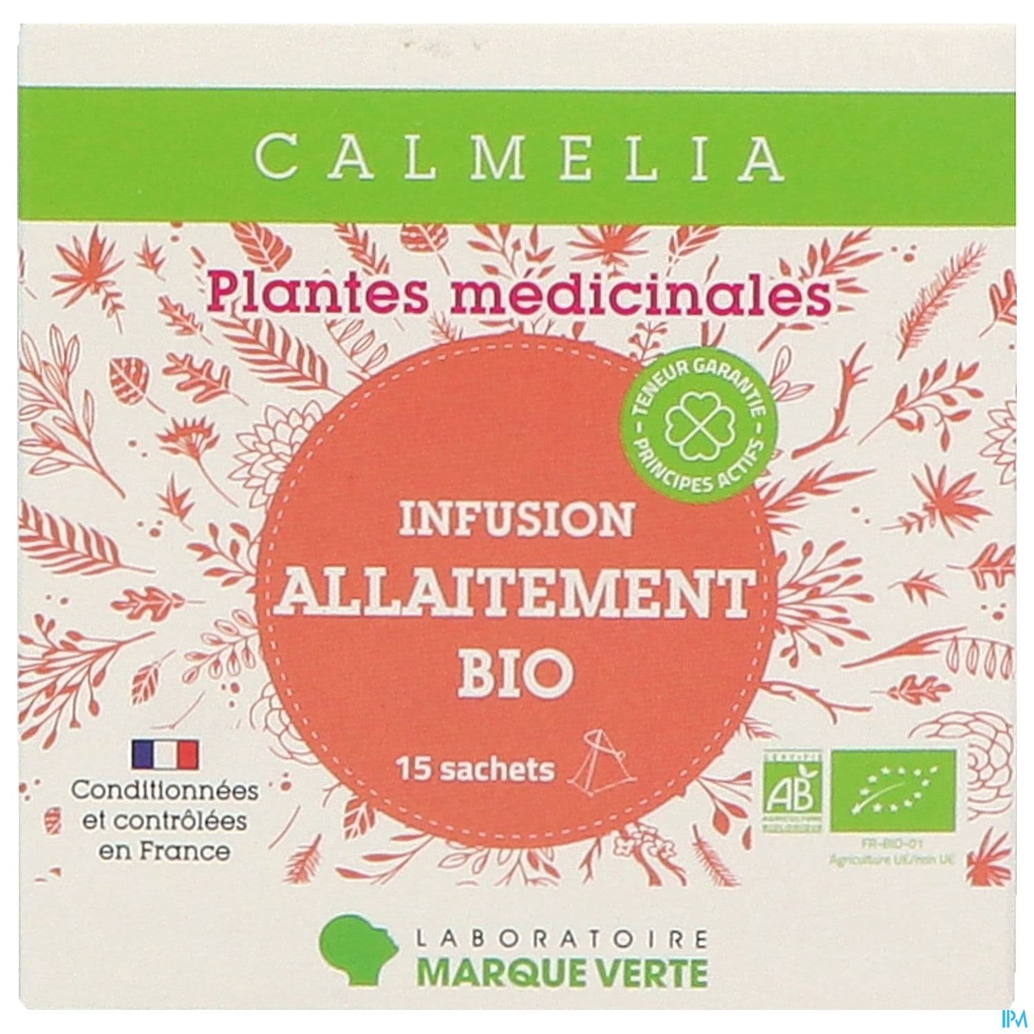 Marque Verte Calmelia Bio Infusion Allaitement Sachet 15