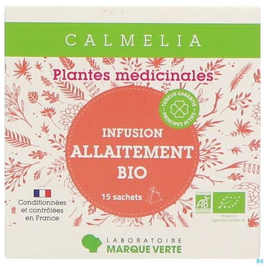 Marque Verte Calmelia Bio Infusion Allaitement Sachet 15