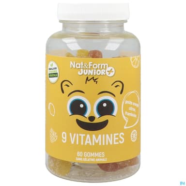 NAT&FORM JUN+ 9 VITAMINES OURS60