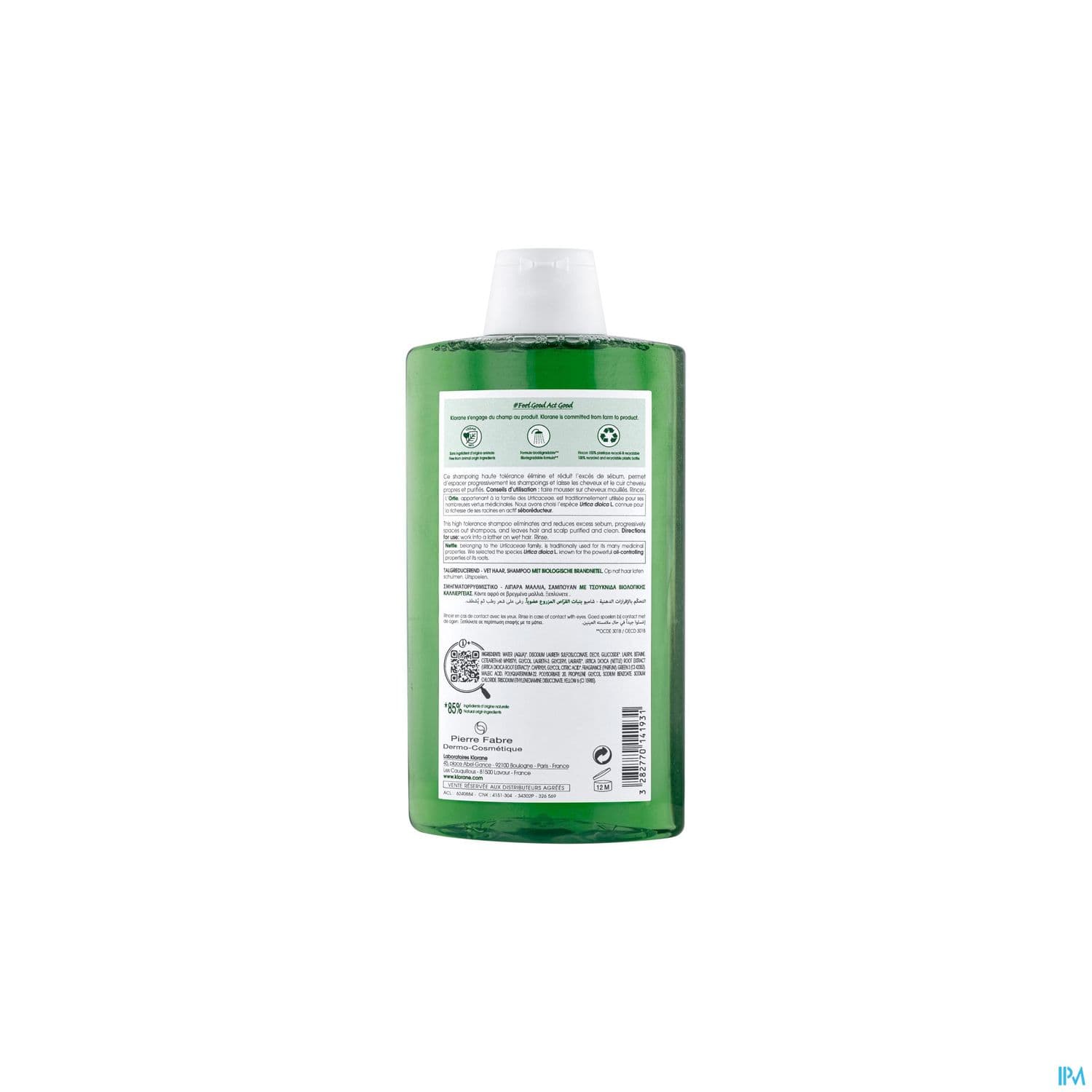 KLORANE SH SEBOREGUL ORTIE 400ML