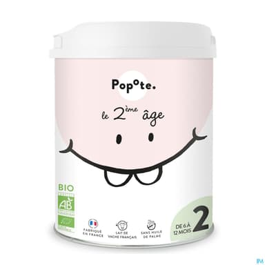 Popote Lait Infantile 2eme Age Bio 800g