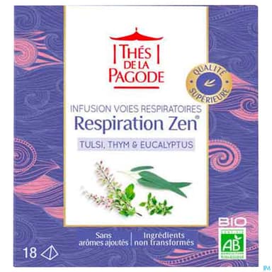 Thes De La Pagode Infusion Respiration Zen Bio Infusette 18