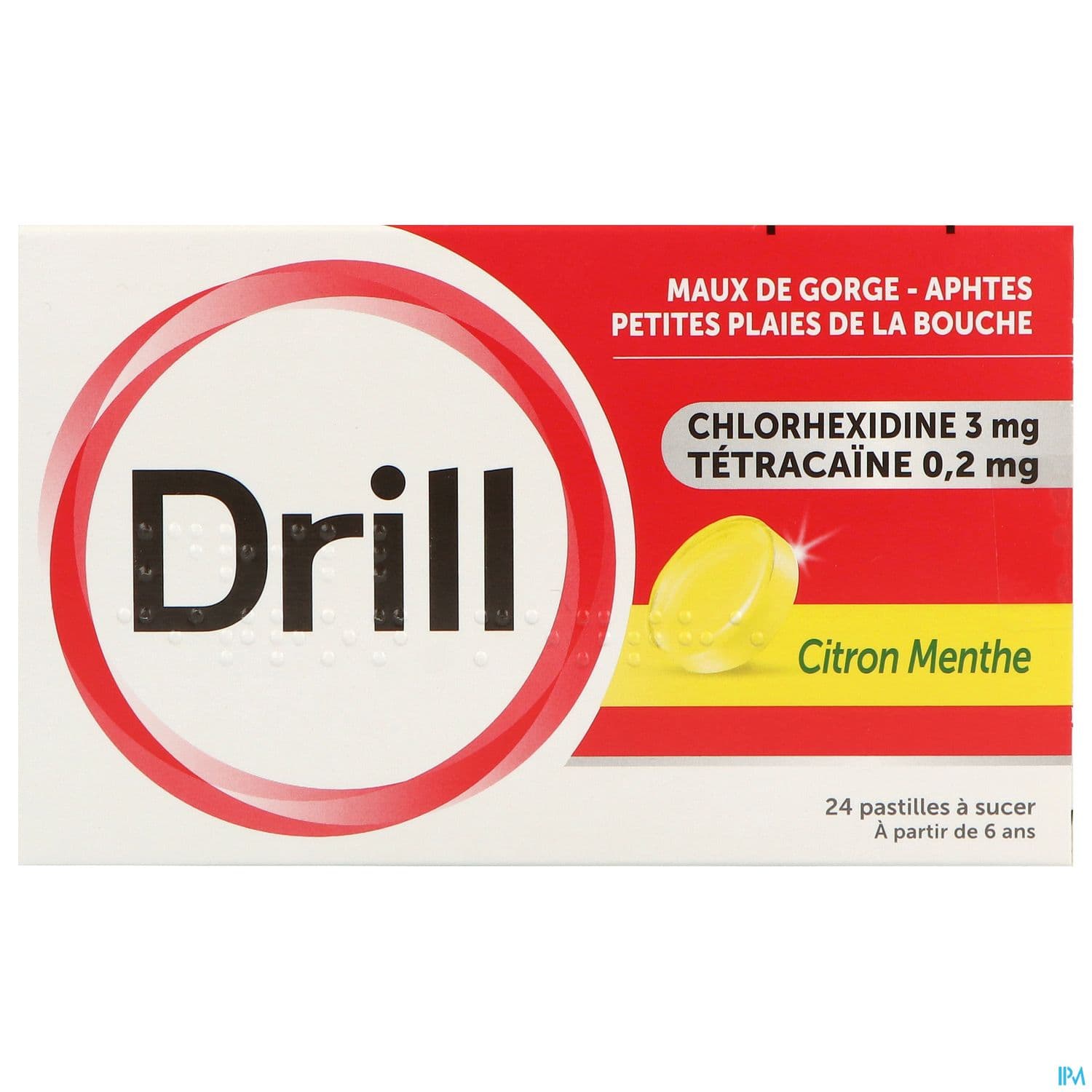 Drill Citron Menthe Pastille A Sucer 24