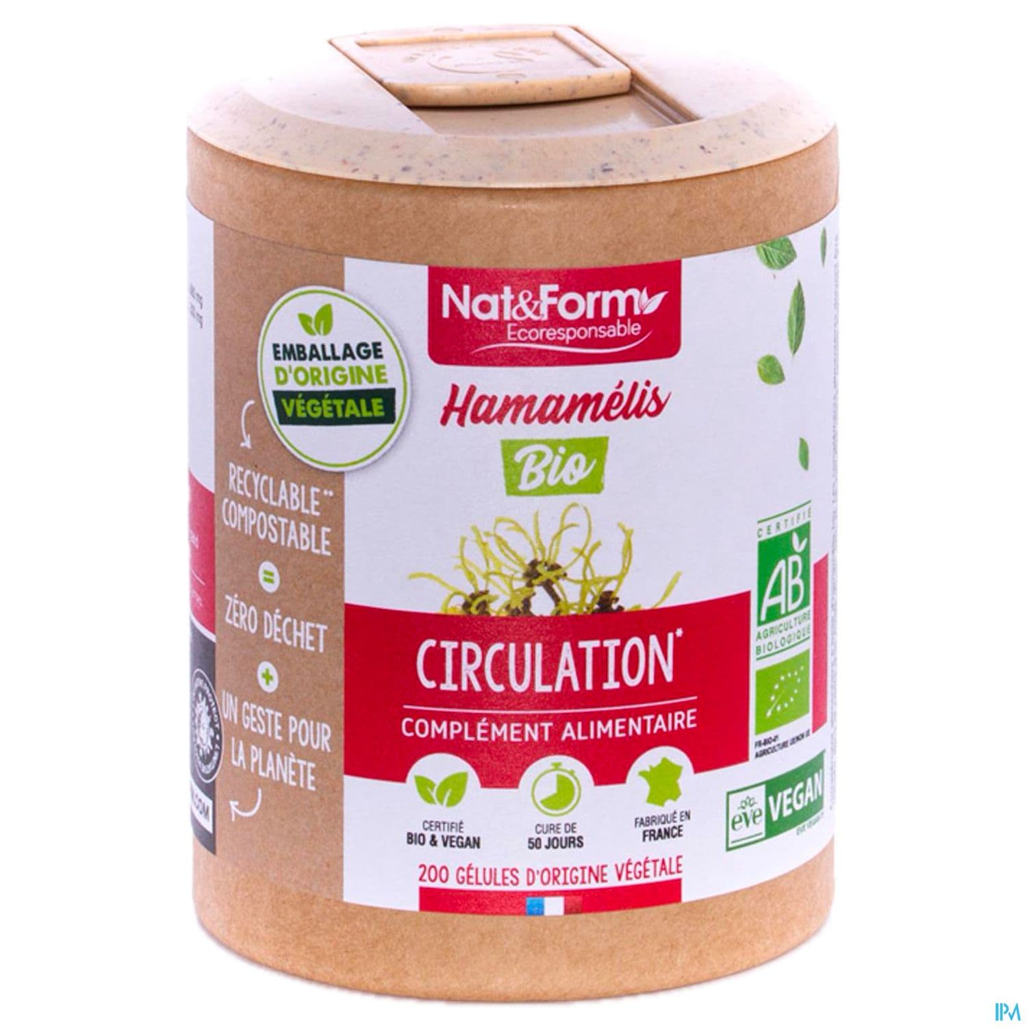 Nat Et Form Ecoresponsable Hamamelis Bio Gelule Vegetale 90