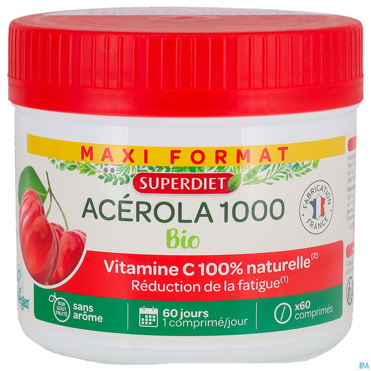 Superdiet Acerola 1000 Bio Comprime A Croquer 60