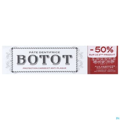 BOTOT DENT A/PLAQ ESS NATUR75ML X2