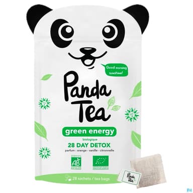 PANDA TEA GREENENERGY SACHET 28