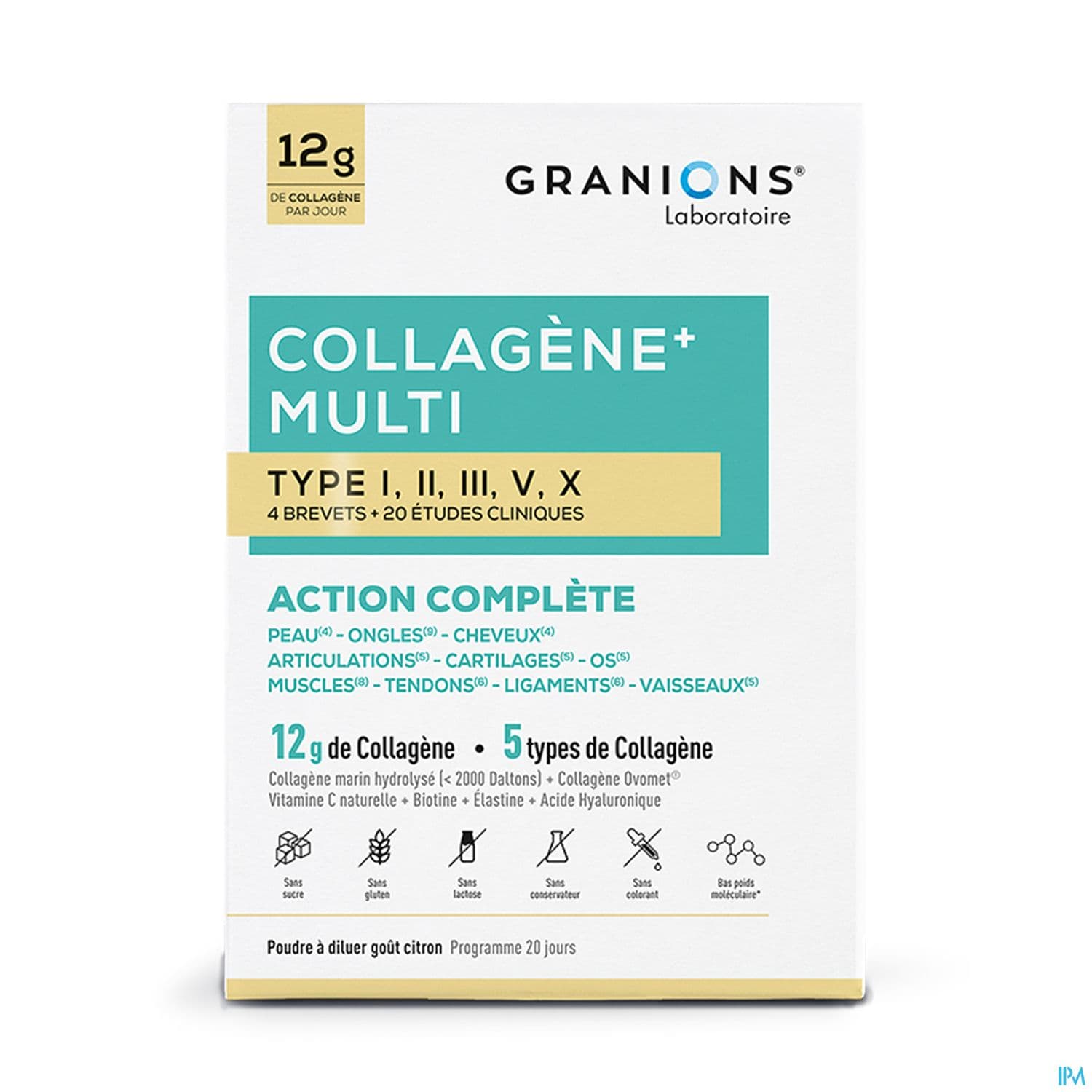 Granions Collagene Multi Type I Ii Iii V X Poudre 260g
