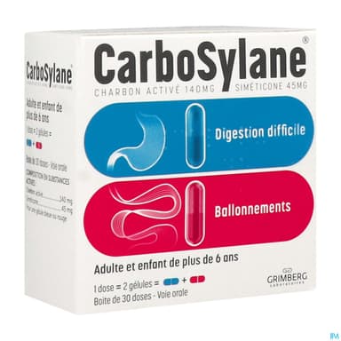 Carbosylane Gelule 30 Rouge + 30 Bleue 30 Doses