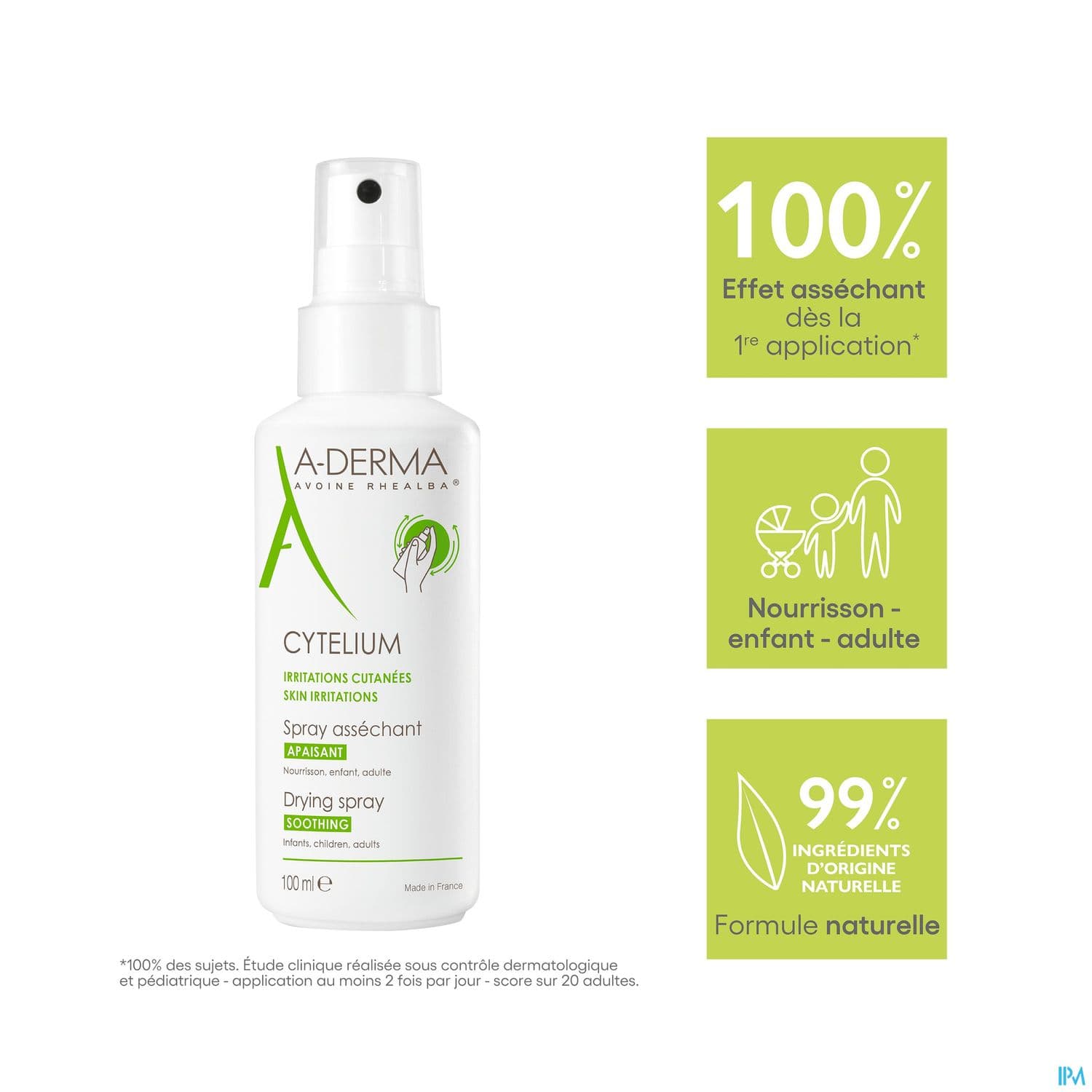 A-DERMA CYTELIUM LOT ASS SPR 100ML