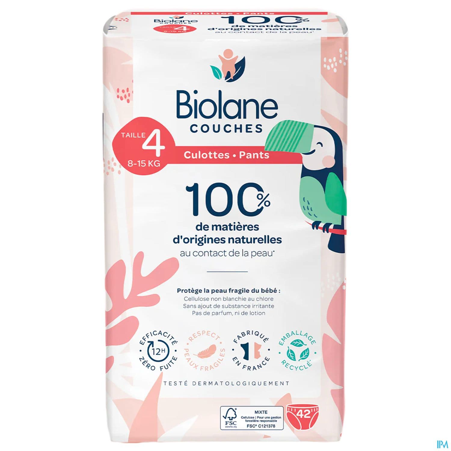 BIOLANE COUCHE CULOTTE ECO T4 X42