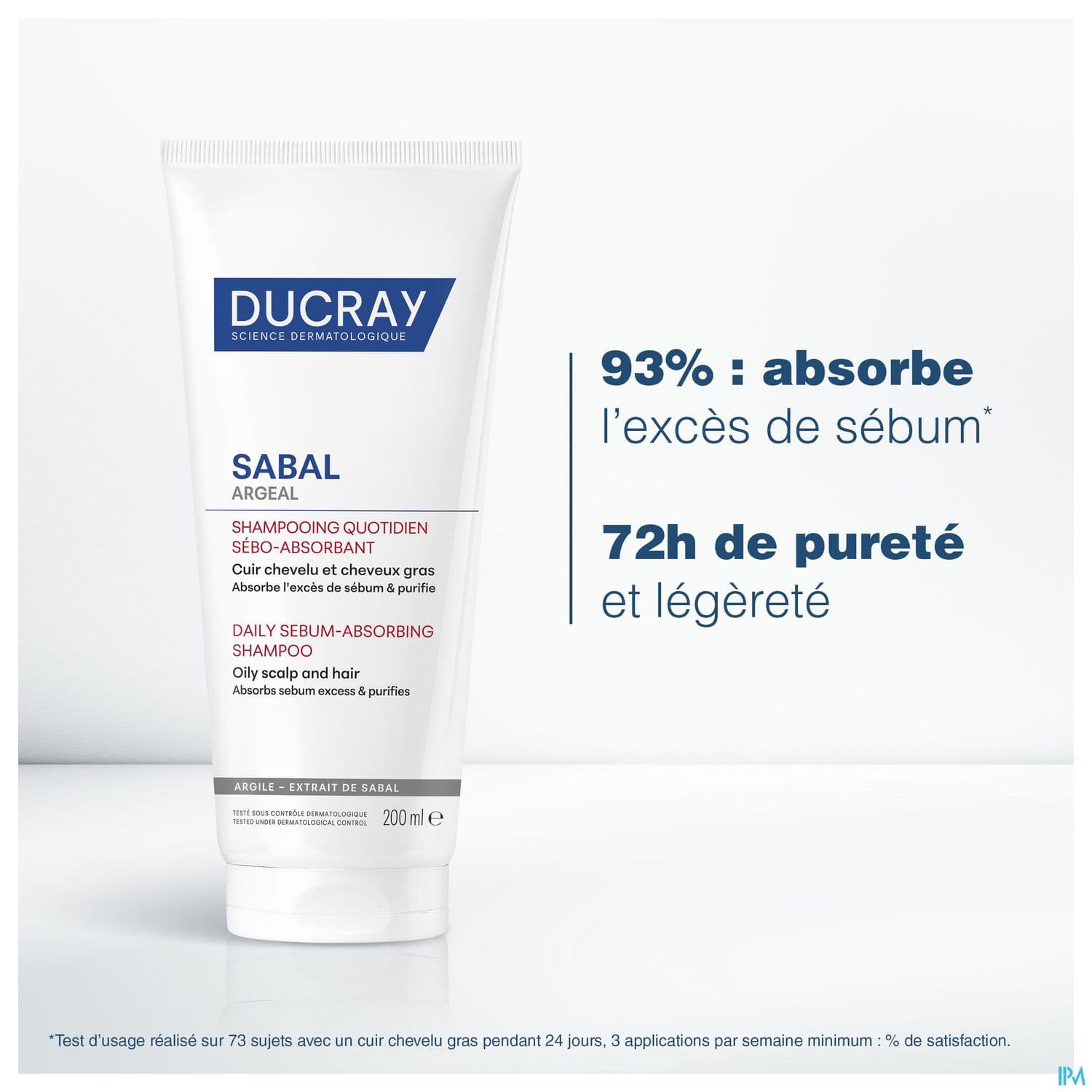 Ducray Sabal Argeal Shampooing Quotidien Sebo-absorbant Nouveau 200ml