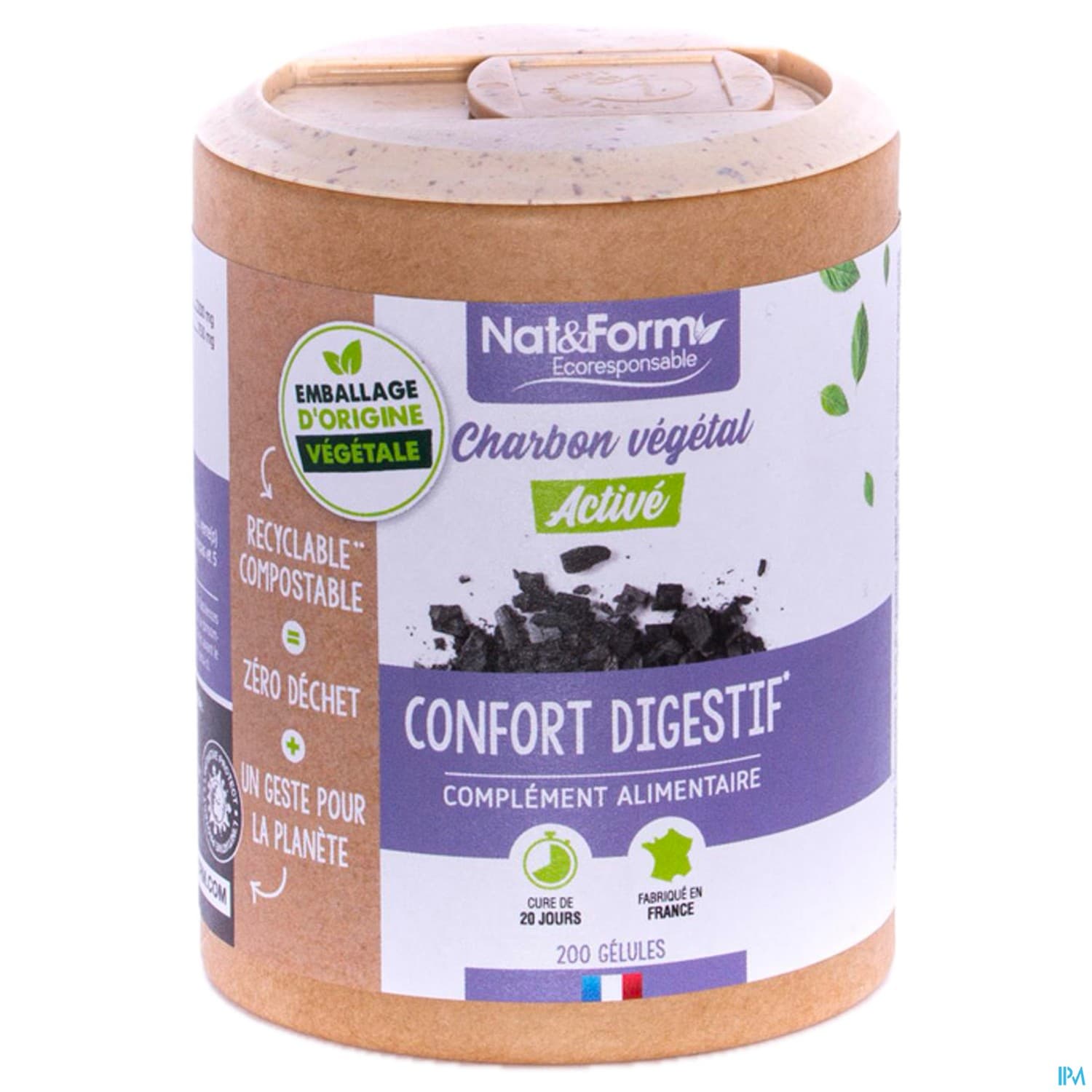 Nat Et Form Ecoresponsable Charbon Vegetal Gelule 60