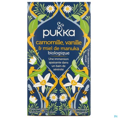 Pukka Infusion Camomille Vanille Miel De Manuka Bio Sachet 20