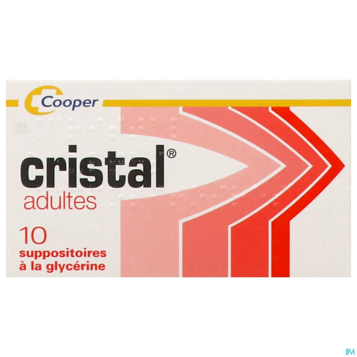 Cooper Cristal Suppositoire Glycerine Adulte 10