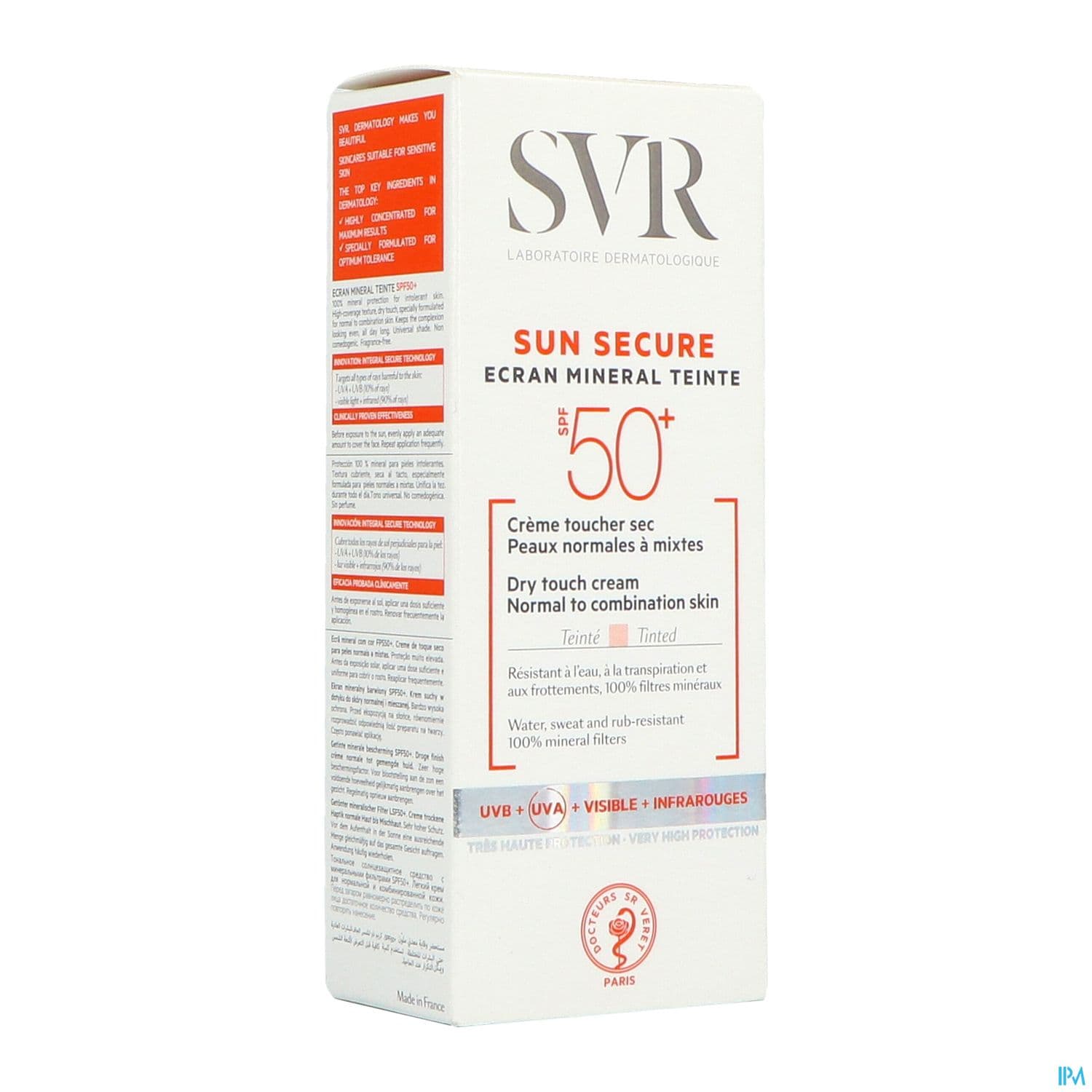 Sun Secure Mineral Teite Peau Normale Ip50+ 60ml