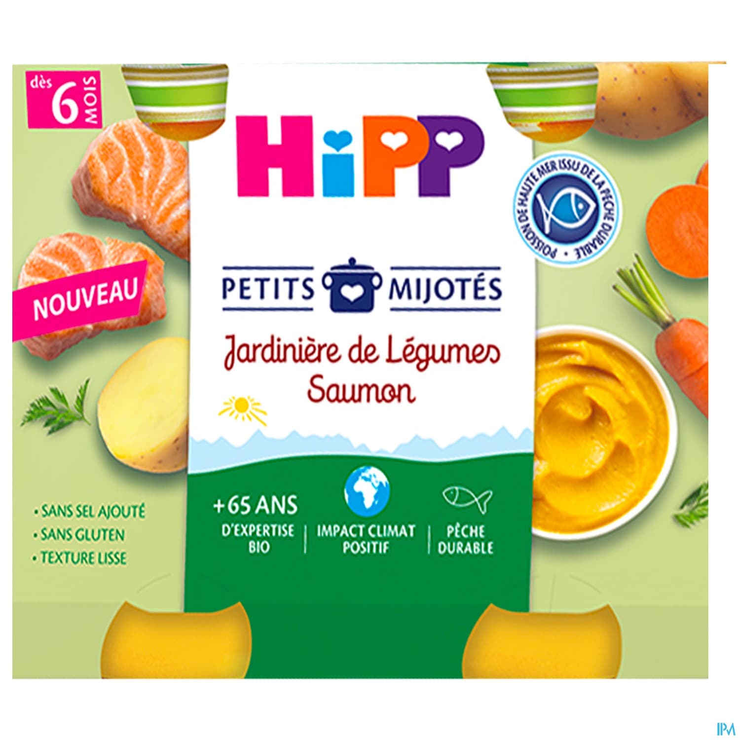 HIPP JARDINIERE LEGUM SAUMON190GX2